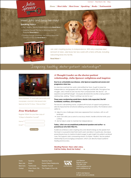 Julia Spencer new brand and website